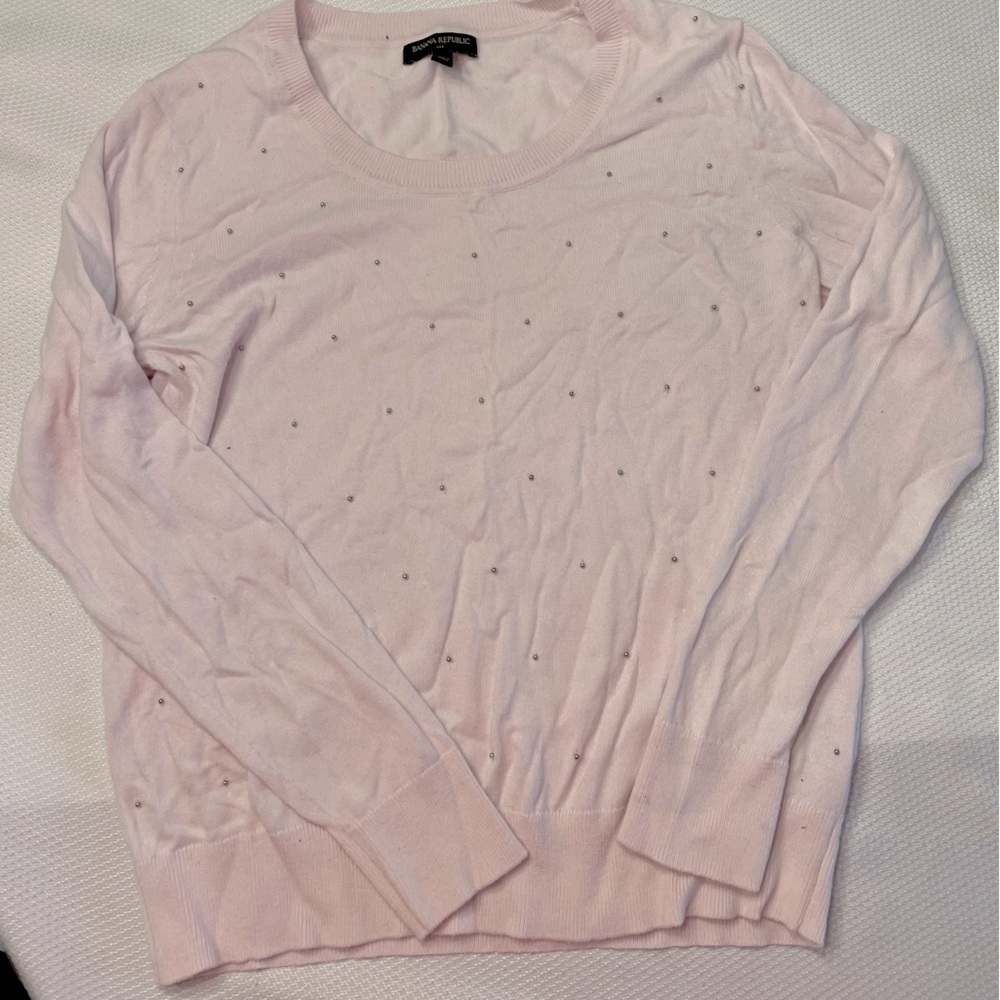Banana Republic, size small, light pink sweater